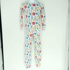 Carter's Size 10 Snug Fitting Comfortable Winter Outerwear Print Pajama Set
